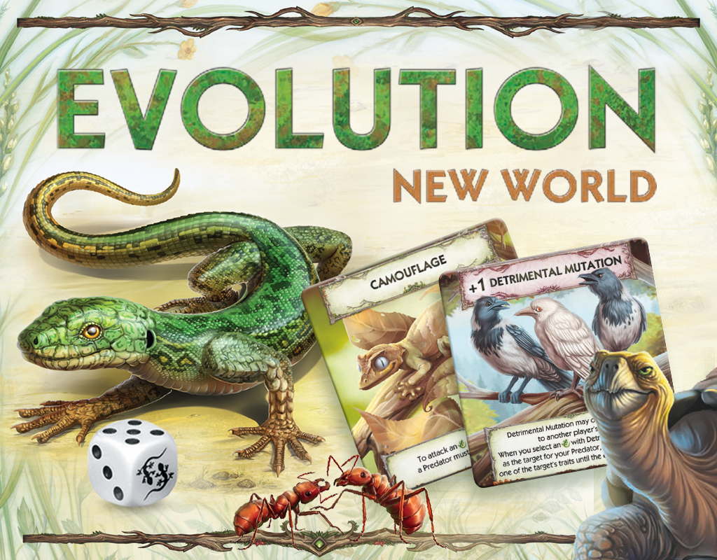 送料無料・名入れ彫刻 ☆Kickstarter版☆EVOLUTION NEW WORLD【ボドゲ